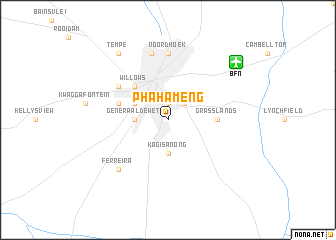 map of Phahameng