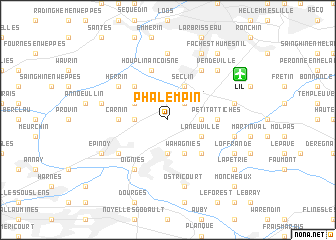 map of Phalempin