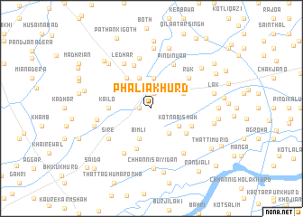 map of Phālia Khurd