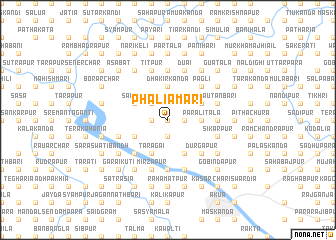 map of Phaliāmāri