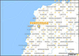 map of Phare Rouge