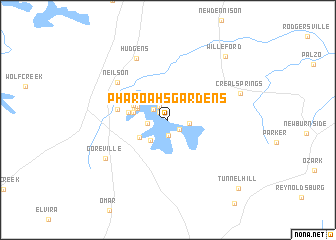 map of Pharoahs Gardens