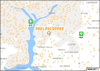 map of Phelps Corner