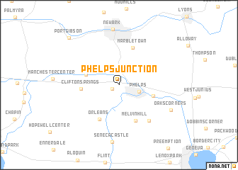 map of Phelps Junction