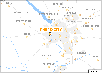 map of Phenix City