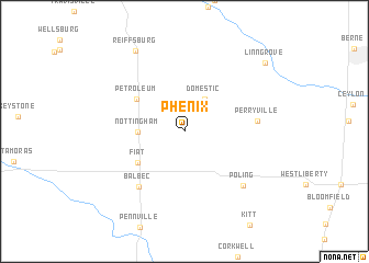 map of Phenix