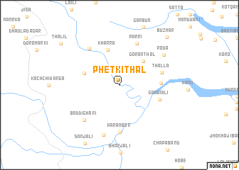 map of Phetki Thal