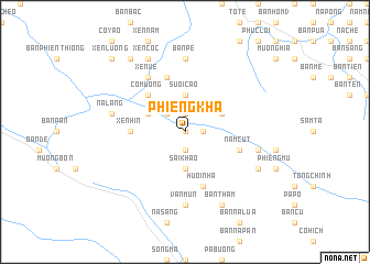 map of Phiêng Khá