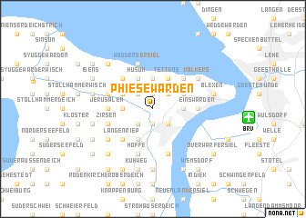 map of Phiesewarden