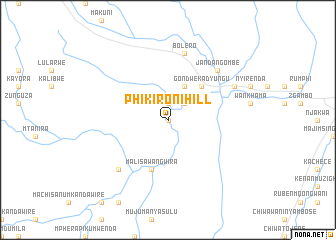 map of Phikironi Hill