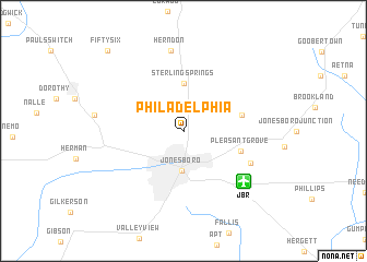 map of Philadelphia