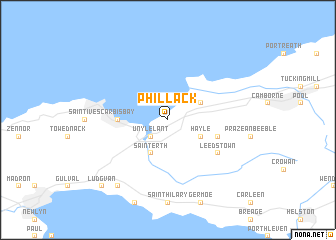 map of Phillack
