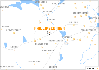 map of Phillips Corner