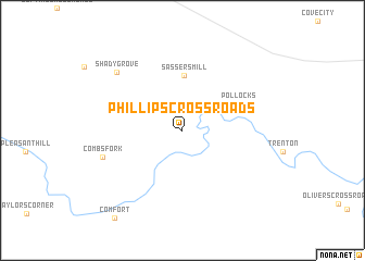 map of Phillips Crossroads