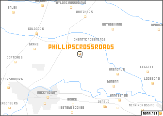 map of Phillips Crossroads