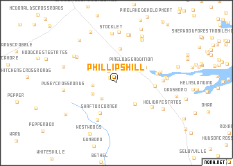 map of Phillips Hill