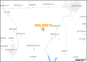 map of Philomath