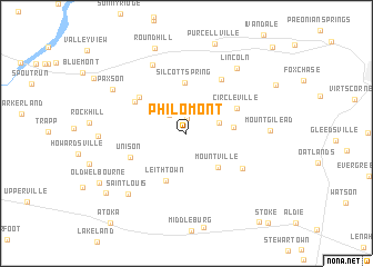 map of Philomont