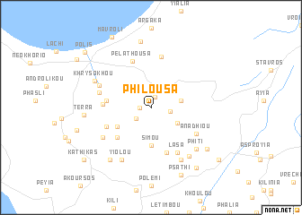 map of Philousa