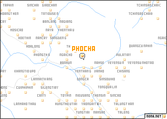 map of Pho Chà