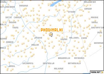 map of Phodimalhi