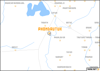 map of Phom Dau Tuk