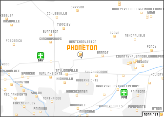 map of Phoneton