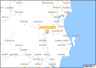 map of Phong Bái