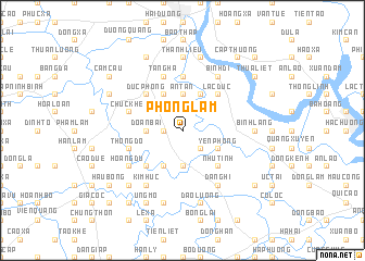 map of Phong Lâm