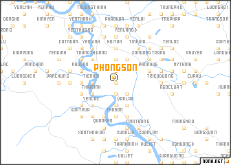 map of Phong Sơn