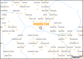 map of Phong Thổ