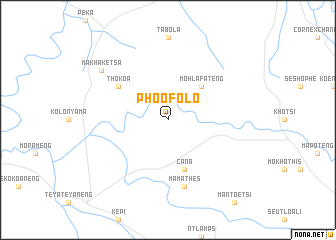 map of Phoofolo