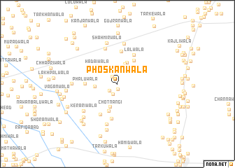 map of Phoskanwāla