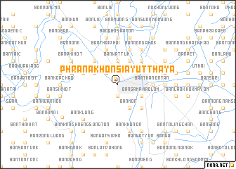 map of Phra Nakhon Si Ayutthaya