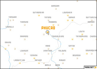 map of Phú Cao