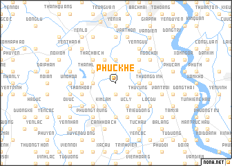 map of Phúc Khê