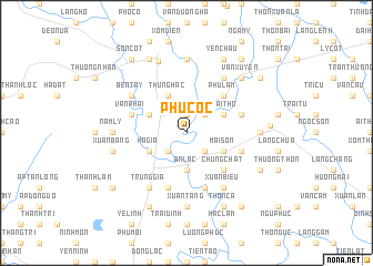 map of Phú Cốc