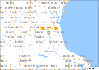 map of Phúc Thiêm