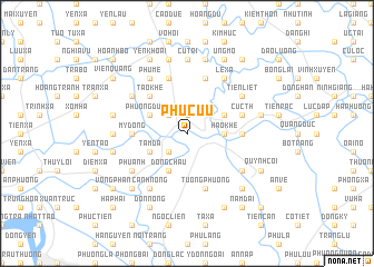 map of Phu Cưu