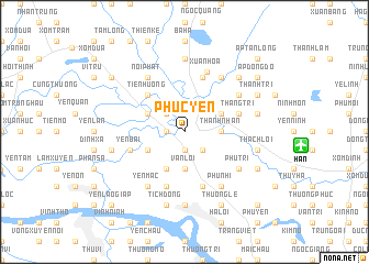 map of Phúc Yên