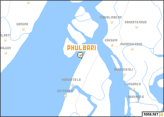 map of Phulbāri