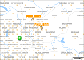 map of Phulbāri