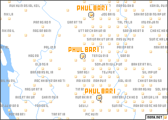 map of Phulbāri