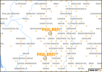 map of Phulbāri