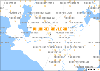 map of Phumĭ Achary Leăk