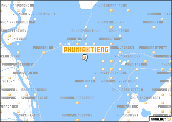 map of Phumĭ Âk Tiĕng