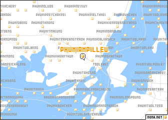 map of Phumĭ Âmpĭl Leu