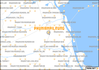 map of Phumĭ Âmpĭl Rung