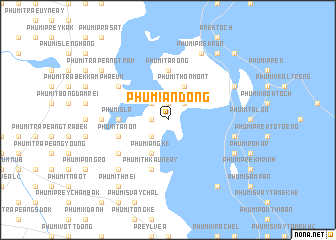 map of Phumĭ Ândong