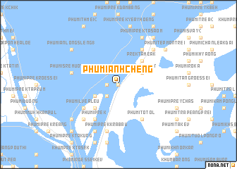 map of Phumĭ Ânhchêng